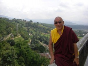 Rinpoche at Khatmandu Amitabha Temple