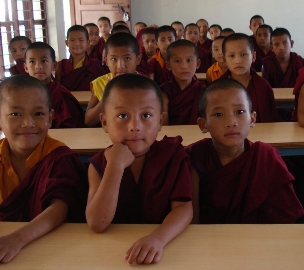 Monks in class