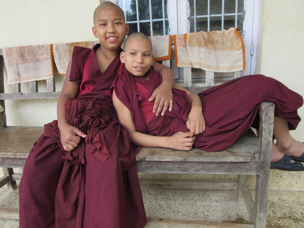 Monks at Ayang Rinpoche's Monastery in Bylakuppe