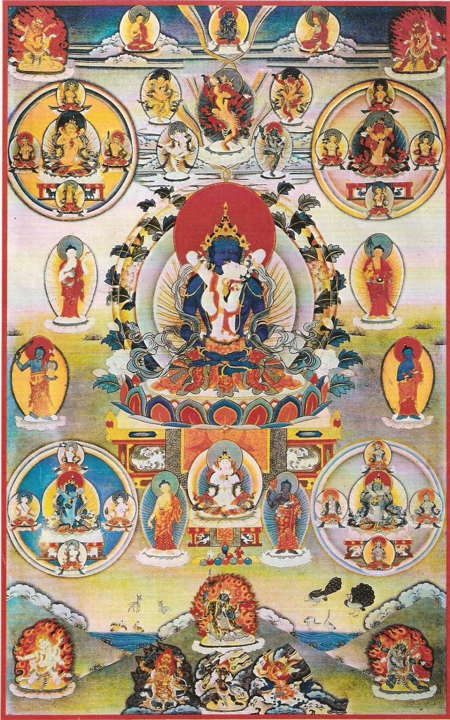 Peaceful Deities Thangka AR